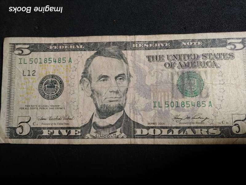Five Dollar Bill, Five Dirhams, Ten Dirhams, One Rupee