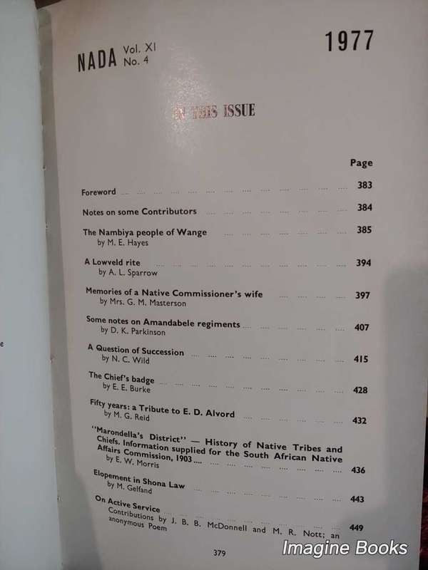 NADA 1977 - Volume XI - No.4