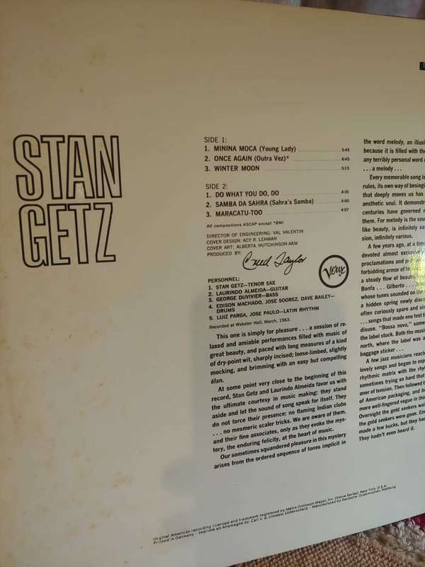 Stan Getz with Laurindo Almeida