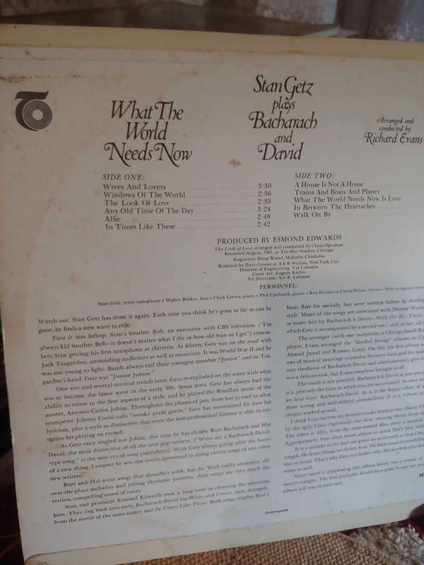 What The World Needs Now - Stan Getz