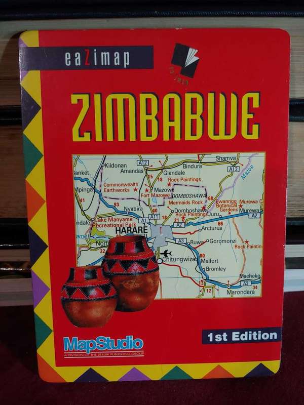 Zimbabwe Map - Eazimap - circa 1997
