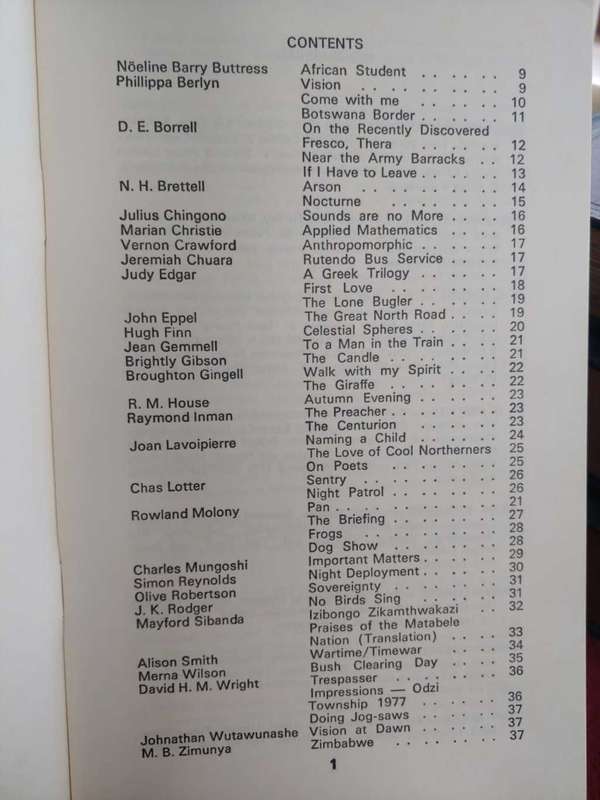 Rhodesian Poetry 1978