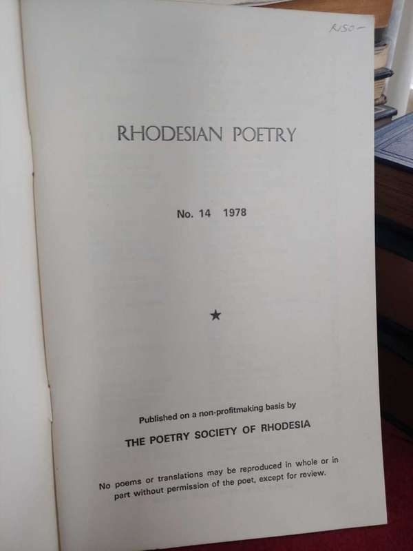 Rhodesian Poetry 1978