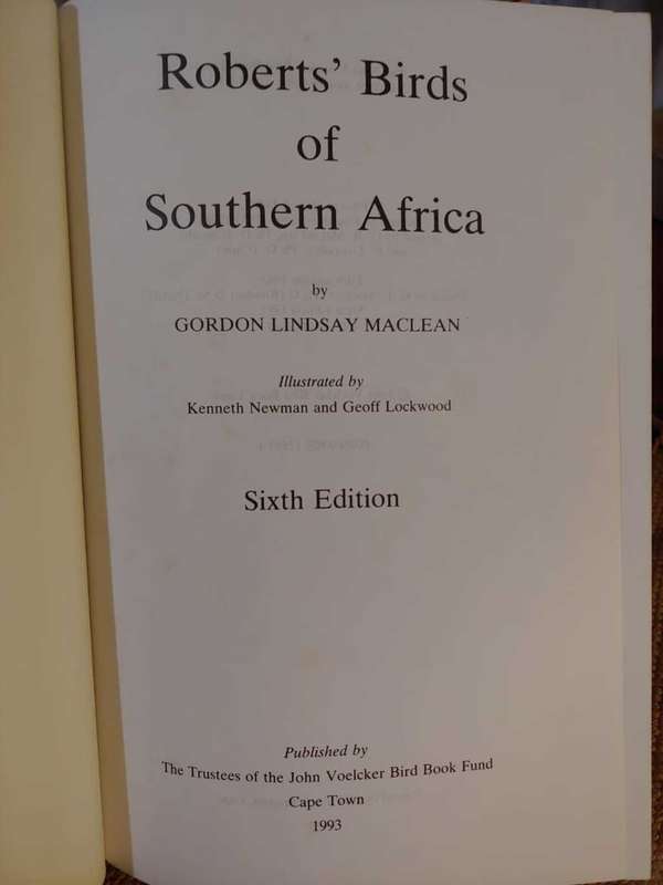 Roberts` Birds of Southern Africa - 6th Edition