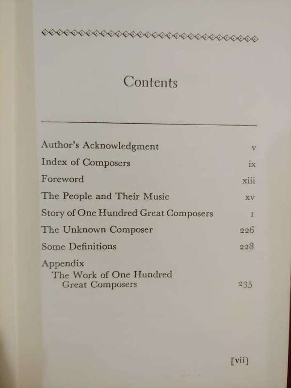 The Story of One Hundred Great Composers
