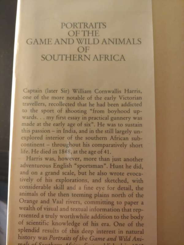 Portraits of the Game and Wild Animals of Southern Africa - Cornwallis Harris