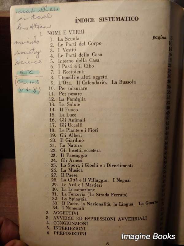 A First Italian Vocabulary