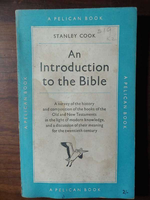An Introduction To The Bible - Stanley Cook