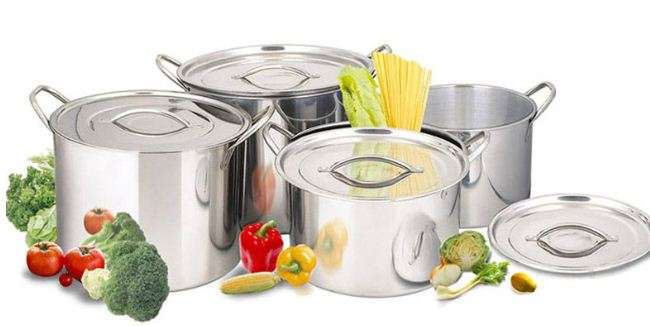 4pcs Stainless steel Stock Pot Set - High Quality