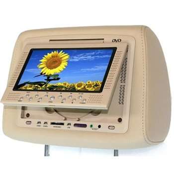Car DVD Headrest  - 7" LCD Monitor, USB, Game, Video, MP4, DVD