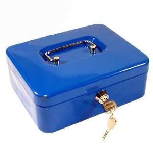 Lockable Metal Cash Money Box Safe