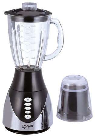 Sunbeam Vegas Chrome & Glass Blender w/ Steel Blades