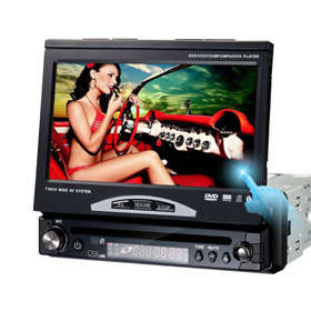 Universal 7" Car DVD player with GPS, Bluetooth, TV Tuner, FM, Touch Screen(1 DIN) w Amplifier funct