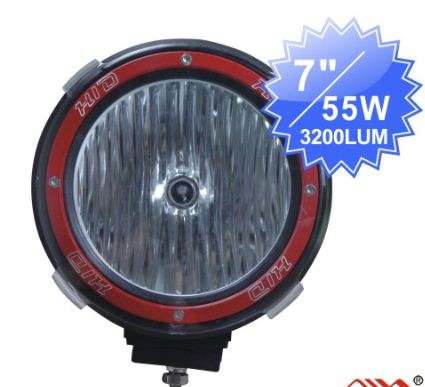 7" HID Spot Beam Driving light (55w, 3200lumens)