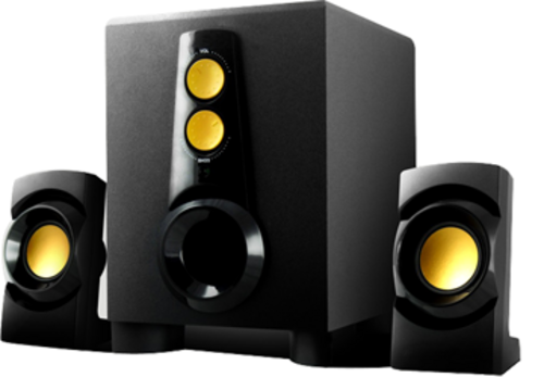 Multimedia Subwoofer Speaker System for Desktop, Laptop Computer, MP3, MP4, DVD, CD Players,