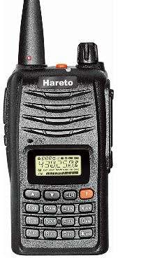 Digital LCD Display Transceiver walkie talkie, w/  PTT Fingerbutton, FM, VHF 136-174MHz