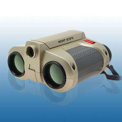 Binoculars Night Vision Surveillance Scope with Pop-Up Light (4x 30mm) Tinted Lens