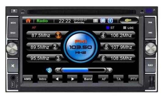 Universal Car DVD player with GPS, Bluetooth, TV Tuner, FM, Touch Screen(DOUBLE DIN / 2 DIN)