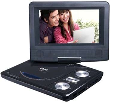 9.5" Portable DVD w/  TV Player/receiver + Card reader, MP3 & Game player, remote controlled