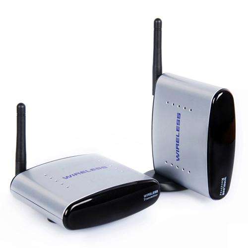 2.4GHz 150m Wireless Audio/Video AV Signal  Transmitter & Receiver - CCTV VCR DVD