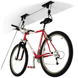 Bicycle Lift Ceiling Mount Storage System - Easily lift & Store your Bike!