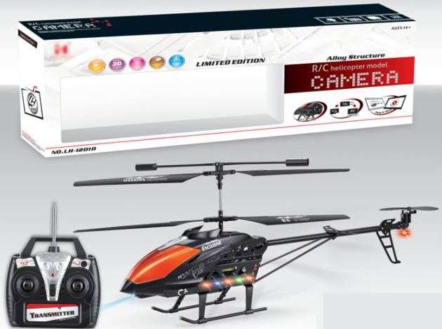 3.5 channel Alloy RC Helicopter With Camera (78CM LONG) 1:8 Scale