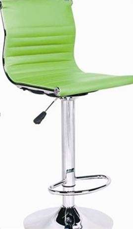 High Stool / Bar Height Chair with Foot and Back rest, (Black and Green Available)