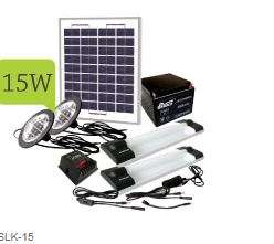 Solar Led Light Kit (2 LED Light + 2 Fluorescent Tube Lamp)