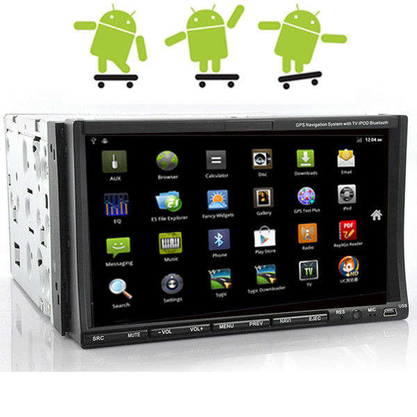 Universal Double Din Car DVD Player with Android Tablet System, GPS, WiFi, 3G, TV, Bluetooth, 2 Din