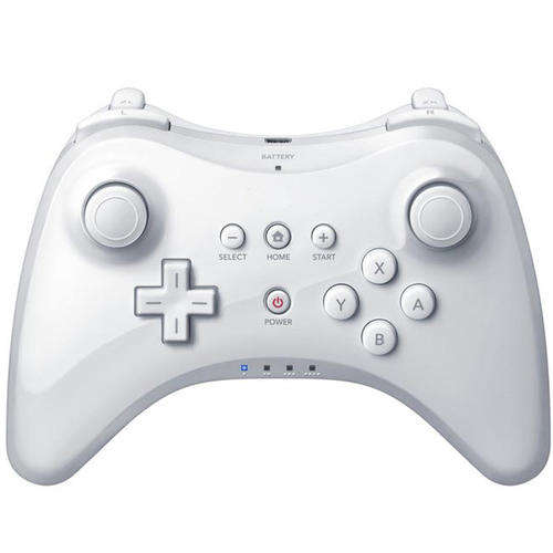 Wireless Pro Game Controller for Nintendo Wii U Console (White)