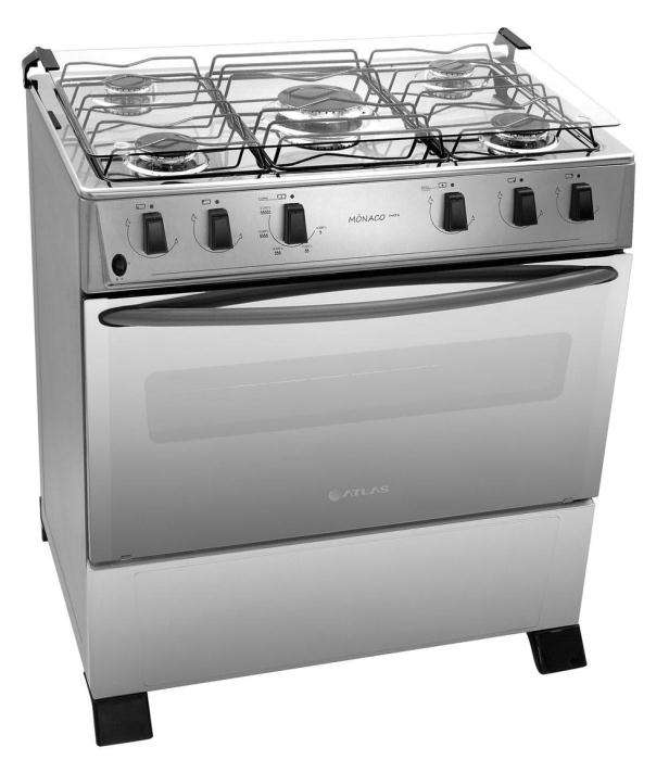 5 Plate Metallic Gas Cooker Stove w/ Oven - Total Automatic Ignition Burner & Safety valve (5 Burner