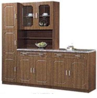 2 Piece PVC Kitchen Cabinet Unit Combination
