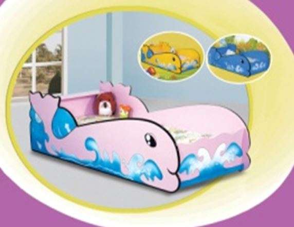 Kids/Children  Whale Car Bed Single (Pink)
