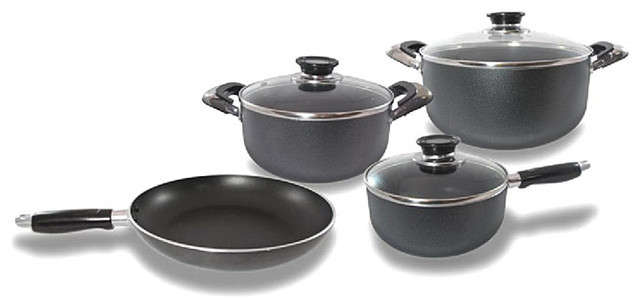 7 Piece Carbon Steel Non-stick Cookware Set