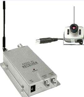 Wireless  Micro Pinhole Spy Nanny CCTV surveillance Camera w/ Receiver