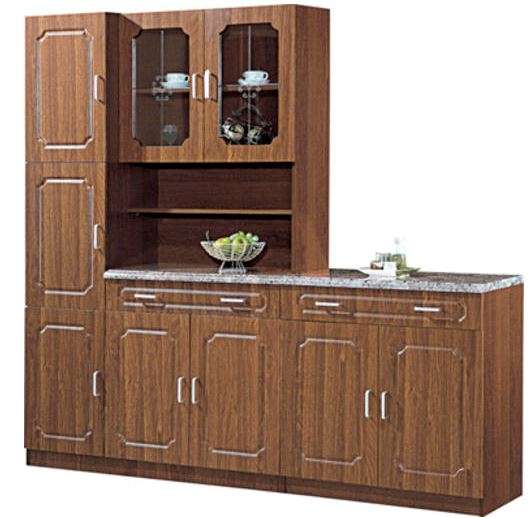 2 Piece PVC Kitchen Cabinet Unit Combination