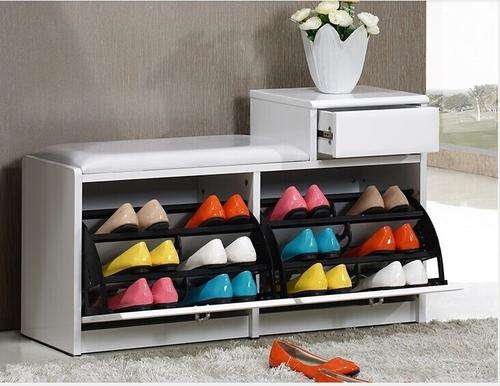 Stool Shoe Rack with Drawer