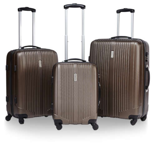 3 Piece ABS Trolley Luggage Bag Set , 20" 24" 28" (Available in Coffee and Black)