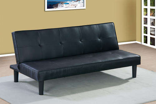 Stylish Leatherette  Sofa Bed / Sleeper Couch -  Black and White/Black available
