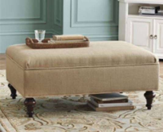 Modern Storage Ottoman Bench - Beige [Second hand]