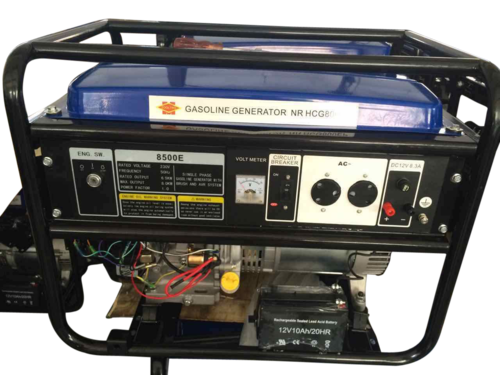 6.5KW  Zooltro Petrol Generator W/ Electric key start, Battery, wheels and extension arm