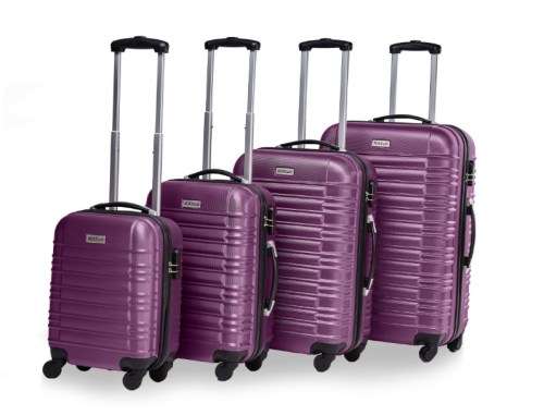4 Piece ABS Trolley Luggage Bag Set