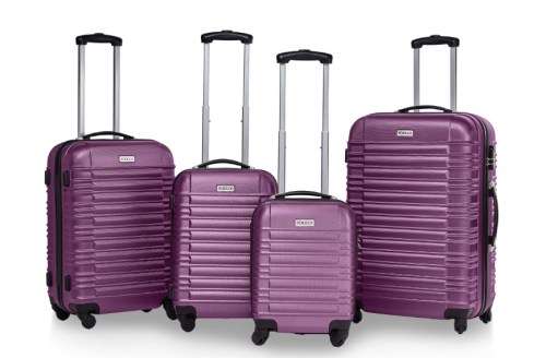 4 Piece ABS Trolley Luggage Bag Set
