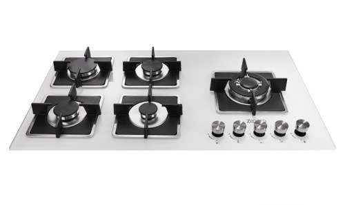 Zooltro 5 burners Gas Hob Cooktop Stove  - Tempered Glass Top with Automatic ignition