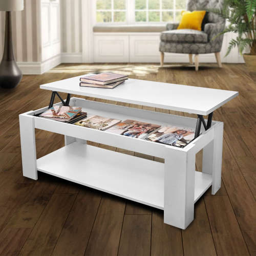 Hazlo Lift Top Coffee Table (Modern design) - Walnut