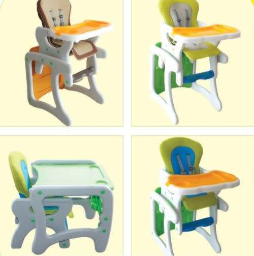 Multi-function Baby High Chair and Table (adjusTable) 6 Months to 36 Months Second hand - Blue