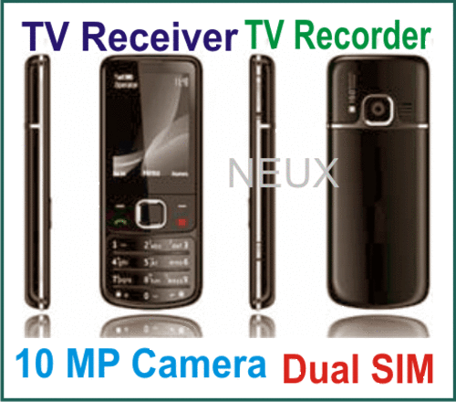 Dual Sim Mobile TV Cell Phone, 10MP Camera, Bluetooth, MP3, MP4 Player