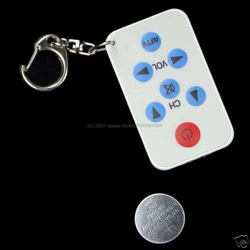Universal IR Mini TV Spy Remote Control Keychain