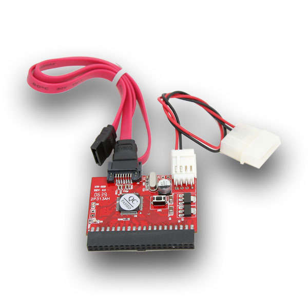 IDE TO SATA 100/133 HDD CD DVD Converter Adapter + Cable