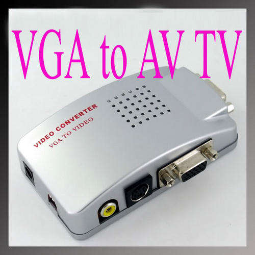 PC to TV Converter Box (VGA to AV S-Video TV Converter Switch Box)